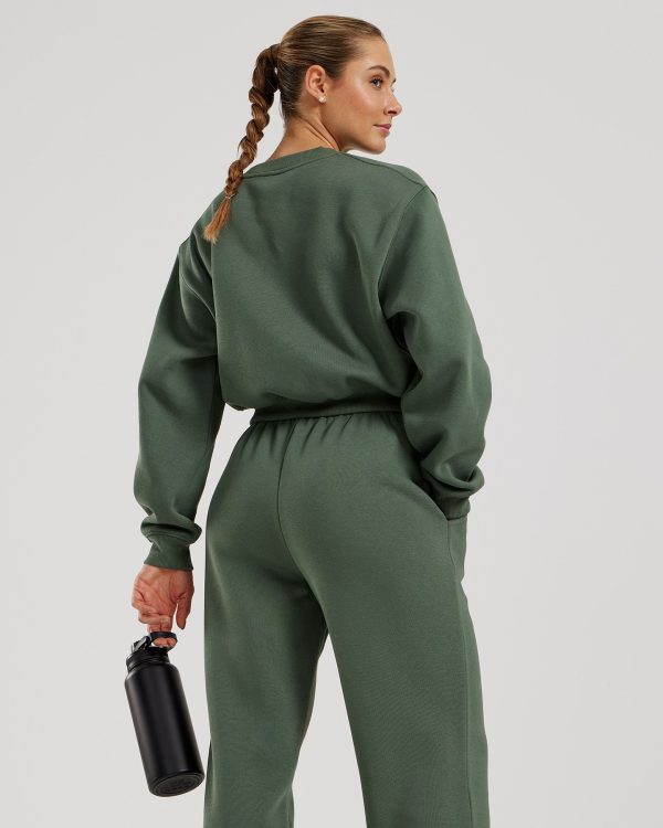 Comfort Cropped Crew Neck | Sage Schn?ppchen – Bild 5