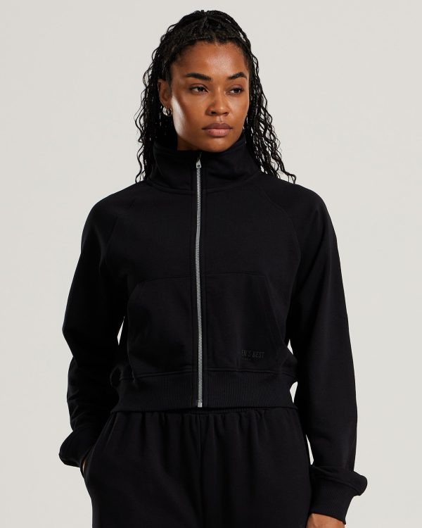 Comfort Light Full Zip Sweat | Black Zu verkaufen