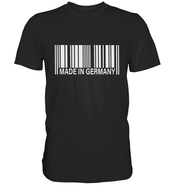 Made in Germany. Strichcode - Heimatliebe Premium Shirt Schn?ppchen