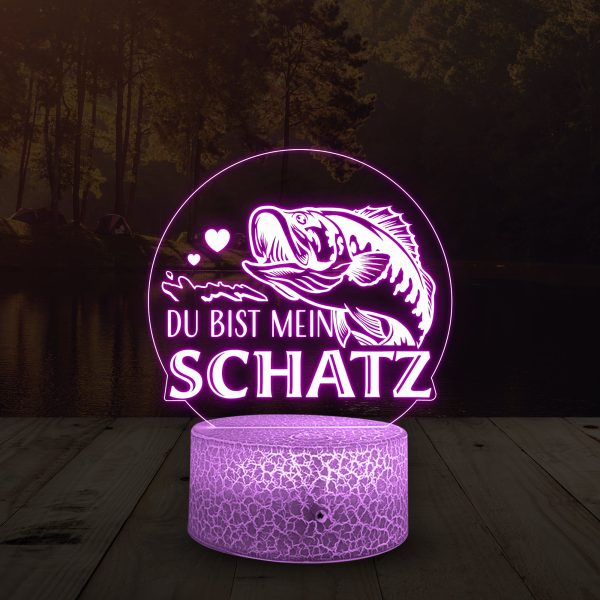 3D Led-Licht - Angeln - An Meinen Mann - Du bist mein Schatz - Deglca26011 Jetzt online – Bild 2