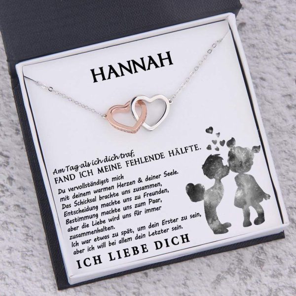 Herz zu Herz Anhänger Halskette - Familie - An Meine Freundin - Am Tag Als Ich Dich Traf - Degnp13001 Zu verkaufen – Bild 4
