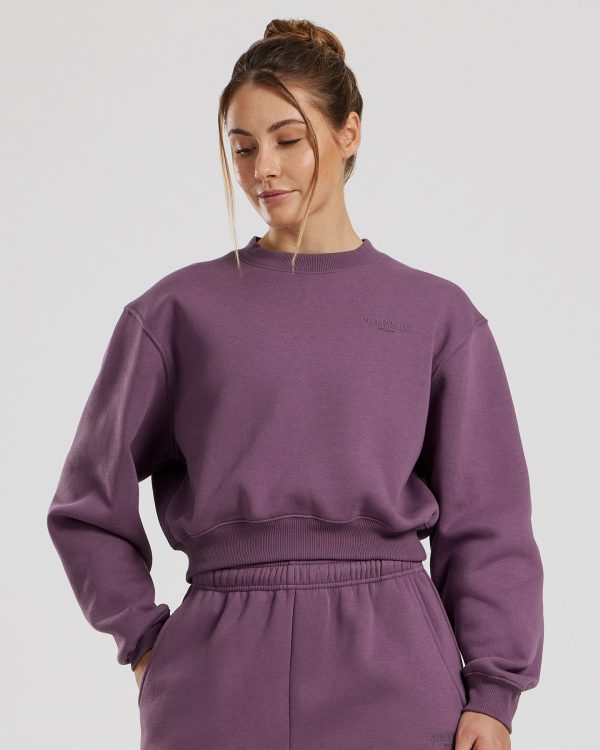 Comfort Cropped Crew Neck | Dusk Schn?ppchen