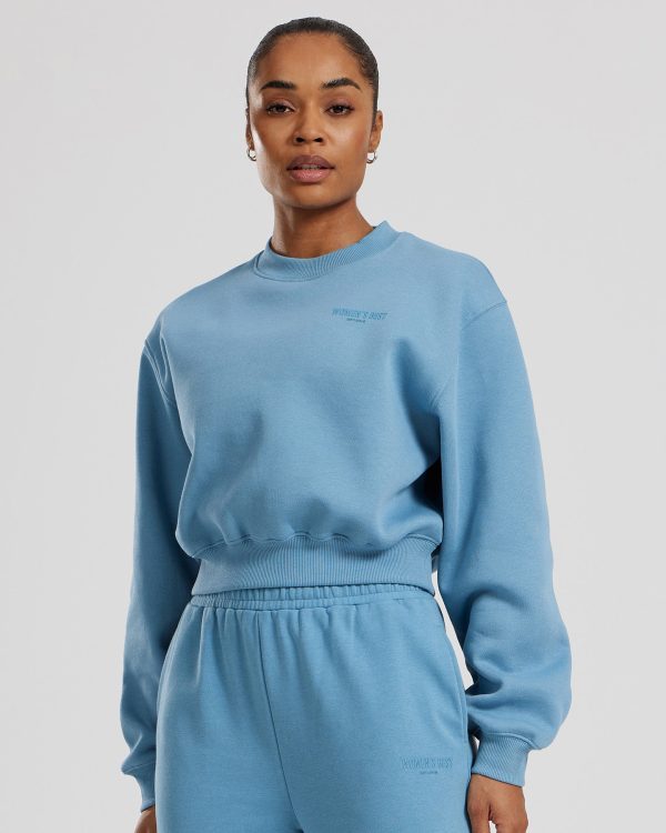 Comfort Cropped Crew Neck | Basalt Schn?ppchen