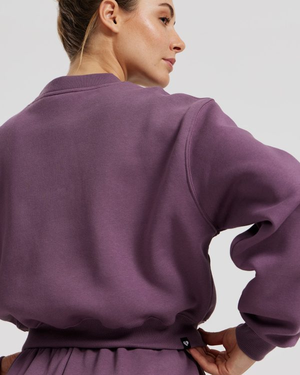 Comfort Cropped Crew Neck | Dusk Schn?ppchen – Bild 4