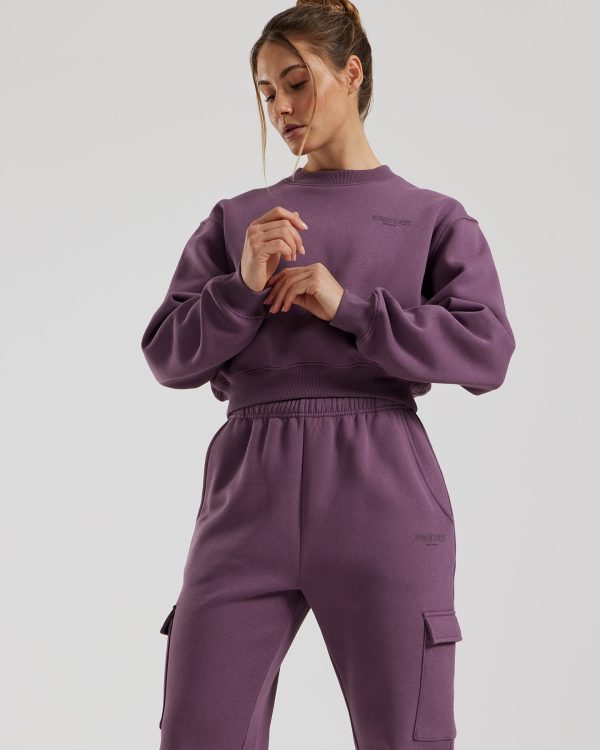 Comfort Cropped Crew Neck | Dusk Schn?ppchen – Bild 5